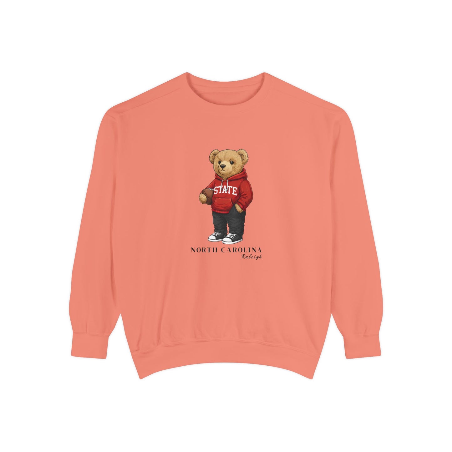 Raleigh, North Carolina Teddy Bear Comfort Colors Sweatshirt