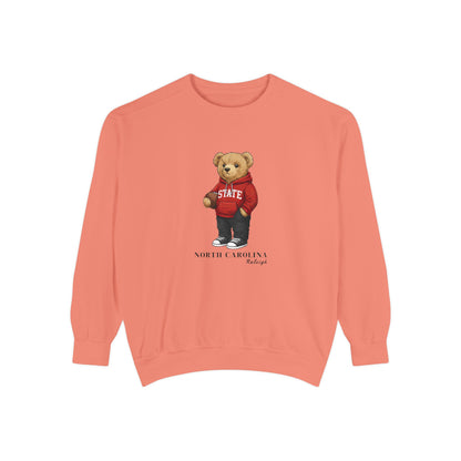 Raleigh, North Carolina Teddy Bear Comfort Colors Sweatshirt