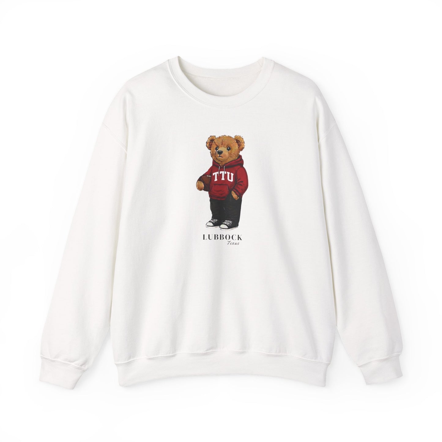 Lubbock, Texas Teddy Bear Crewneck Sweatshirt