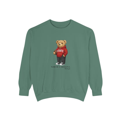 Raleigh, North Carolina Teddy Bear Comfort Colors Sweatshirt