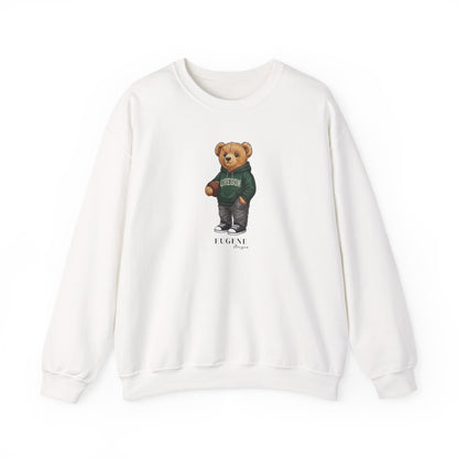 Eugene, Oregon Teddy Bear Crewneck Sweatshirt