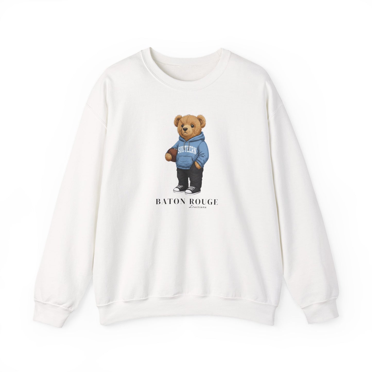 Baton Rouge, Louisiana Teddy Bear Crewneck Sweatshirt