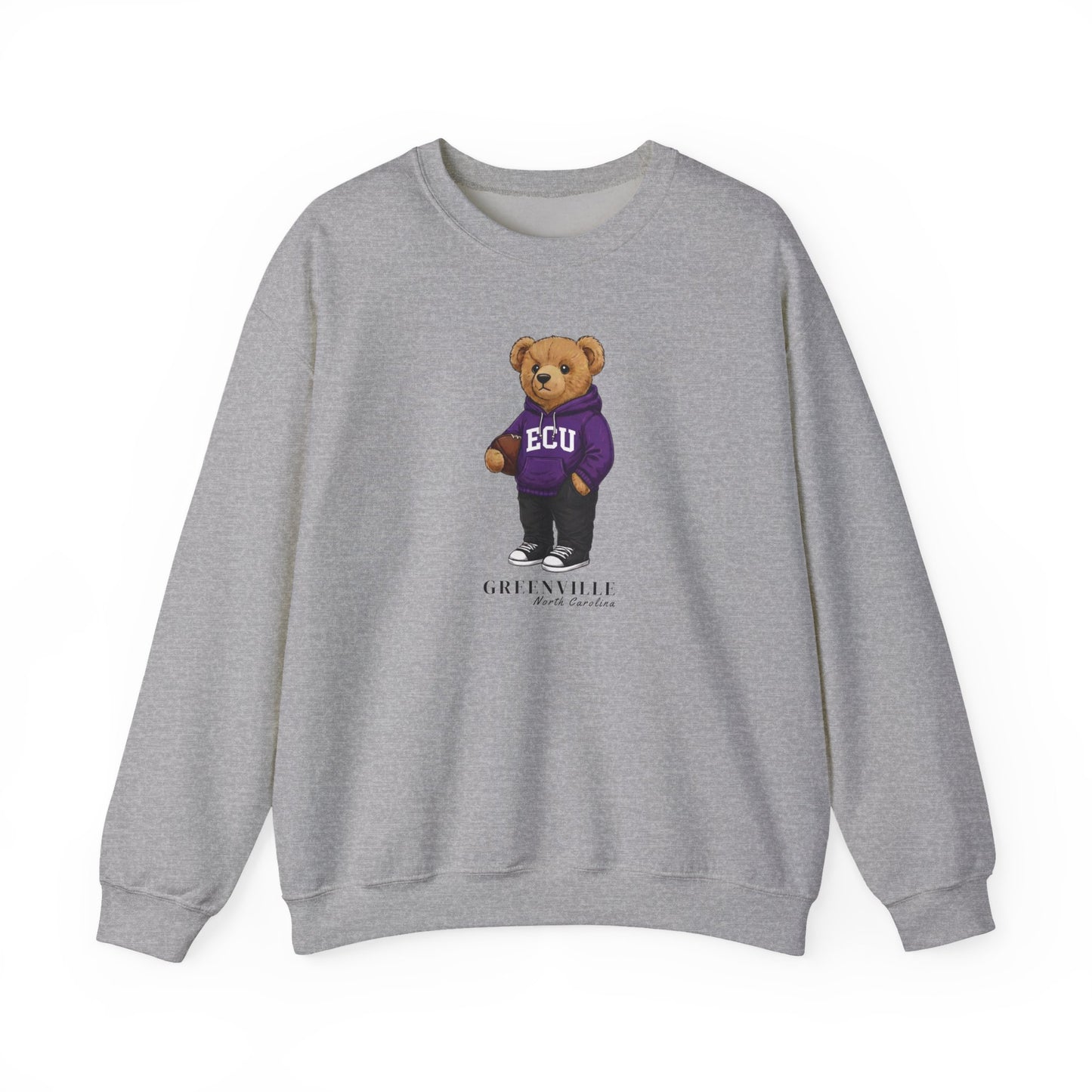 Greenville, North Carolina Teddy Bear Crewneck Sweatshirt