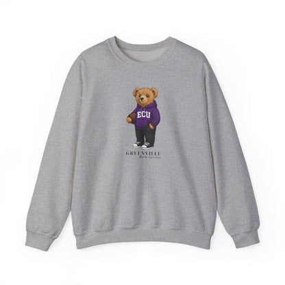 Greenville, North Carolina Teddy Bear Crewneck Sweatshirt