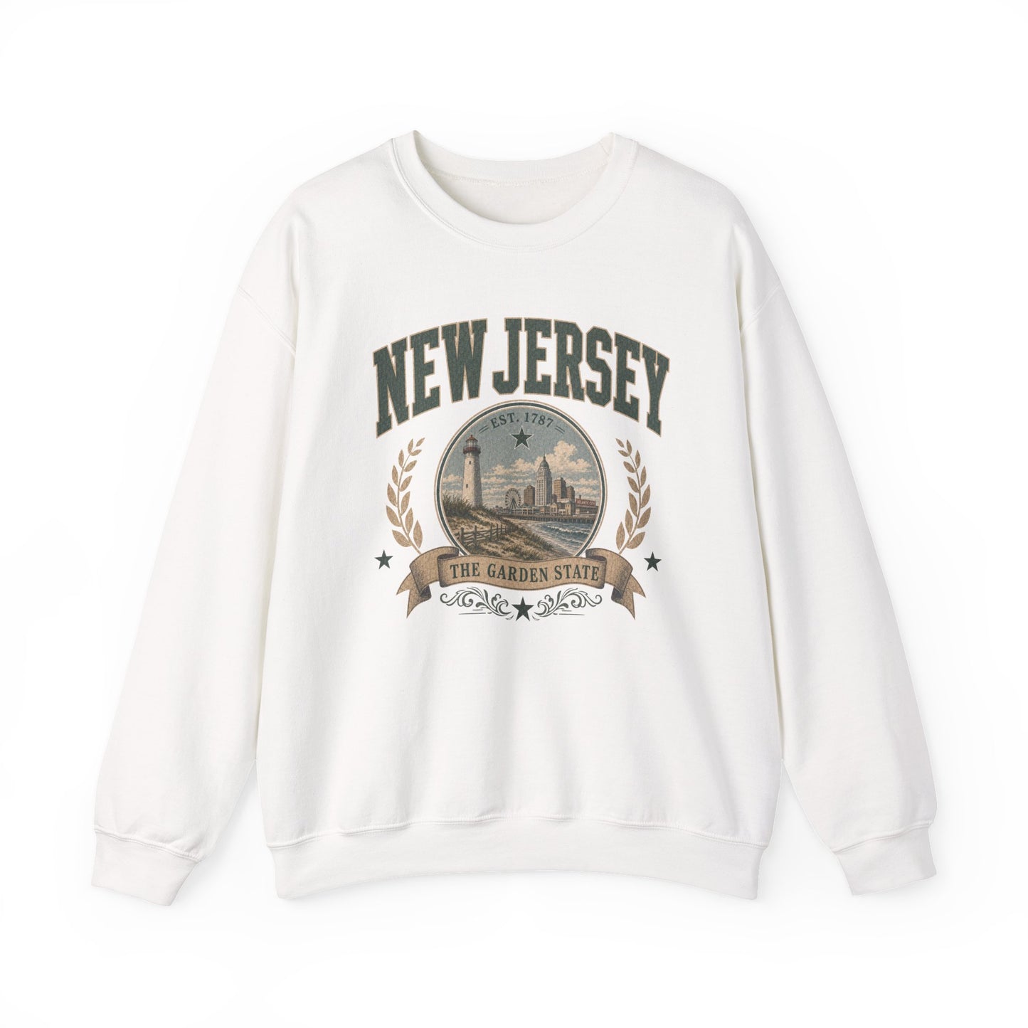 Vintage New Jersey - The Garden State Crewneck Sweatshirt