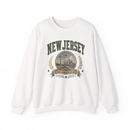 Vintage New Jersey - The Garden State Crewneck Sweatshirt