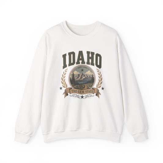 Vintage Idaho - The Gem State Crewneck Sweatshirt