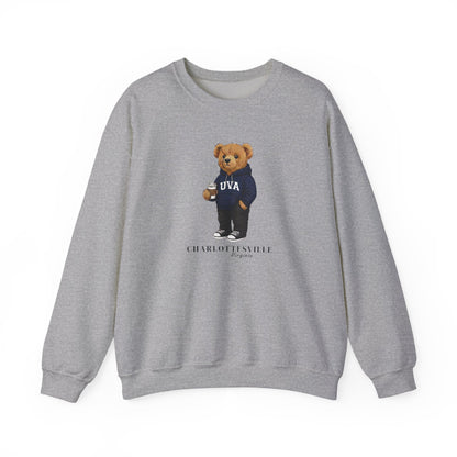Charlottesville, Virginia Teddy Bear Crewneck Sweatshirt