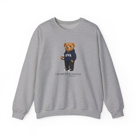 Charlottesville, Virginia Teddy Bear Crewneck Sweatshirt