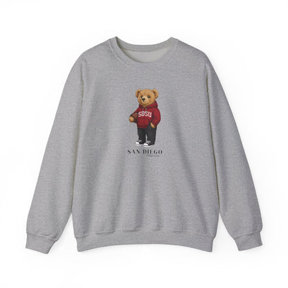 San Diego, California Teddy Bear Crewneck Sweatshirt