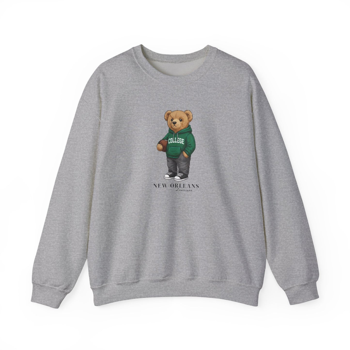 New Orleans, Louisiana Teddy Bear Crewneck Sweatshirt