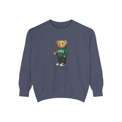 East Lansing, Michigan Teddy Bear Comfort Colors Sweatshirt