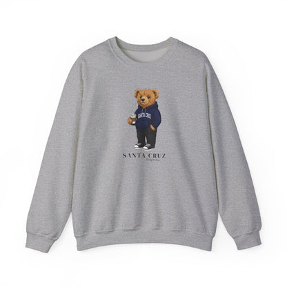Santa Cruz, California Teddy Bear Crewneck Sweatshirt