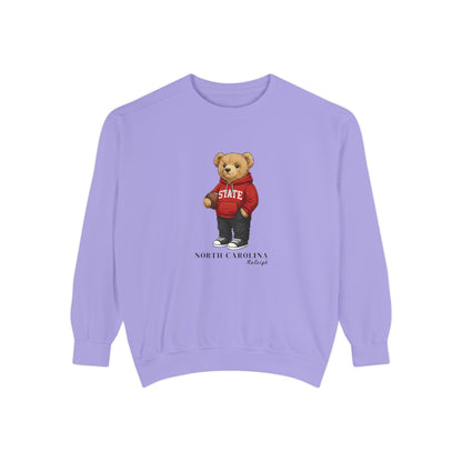 Raleigh, North Carolina Teddy Bear Comfort Colors Sweatshirt