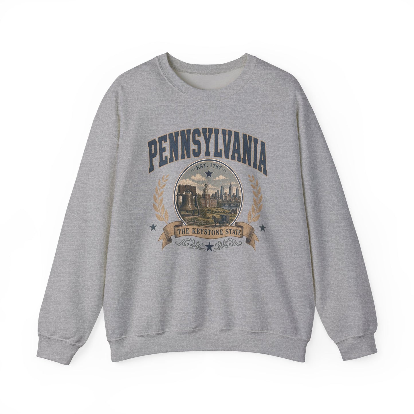 Vintage Pennsylvania - The Keystone State Crewneck Sweatshirt