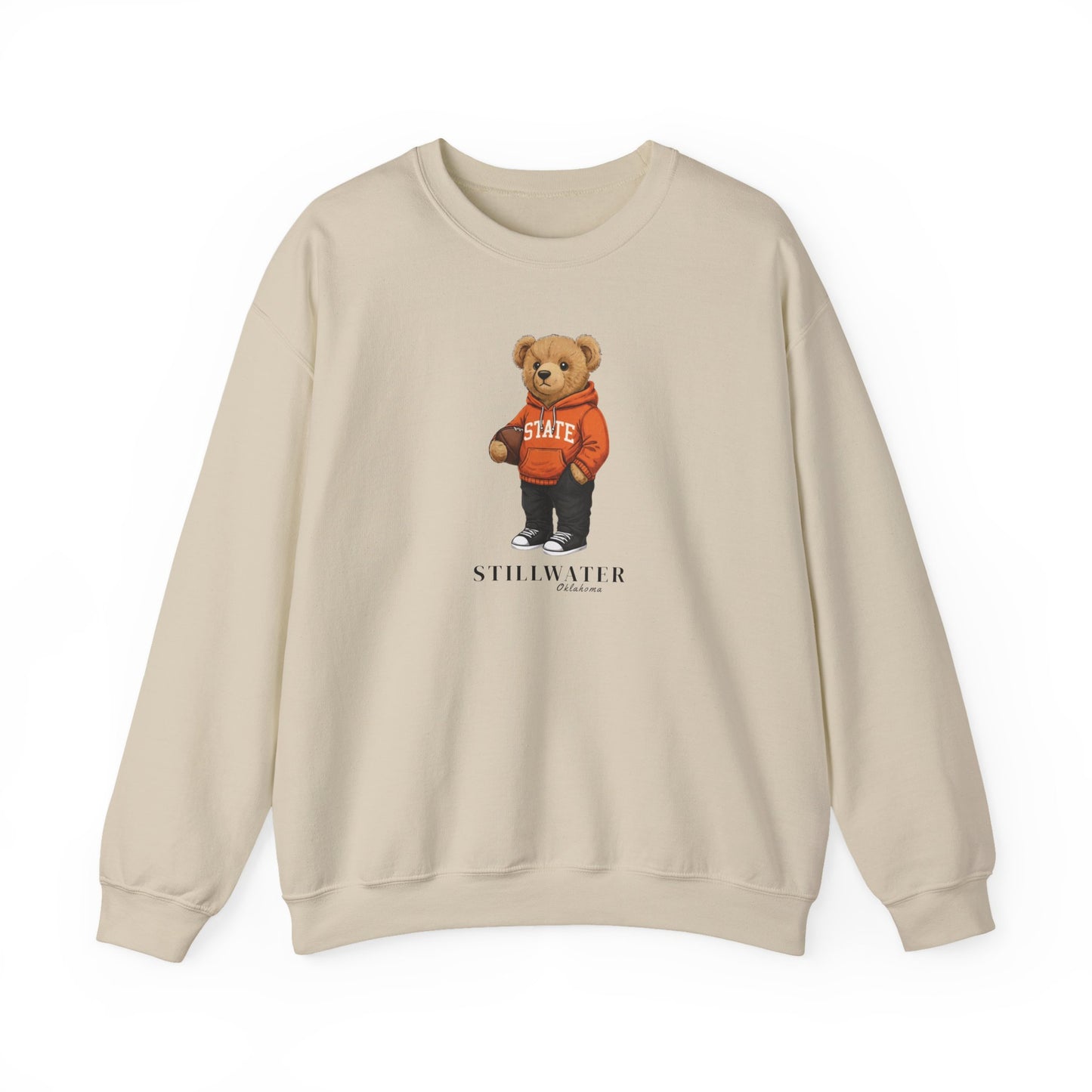 Stillwater, Oklahoma Teddy Bear Crewneck Sweatshirt
