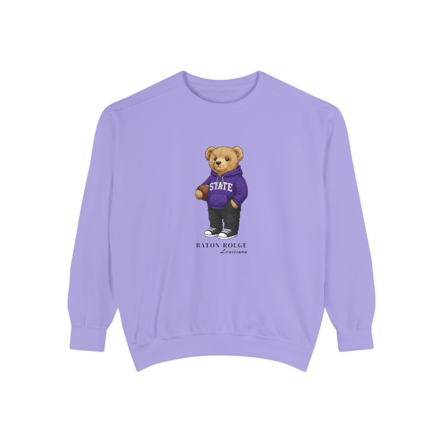 Baton Rouge, Louisiana Teddy Bear Comfort Colors Sweatshirt