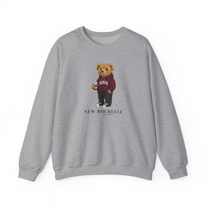 New Rochelle, New York Teddy Bear Crewneck Sweatshirt