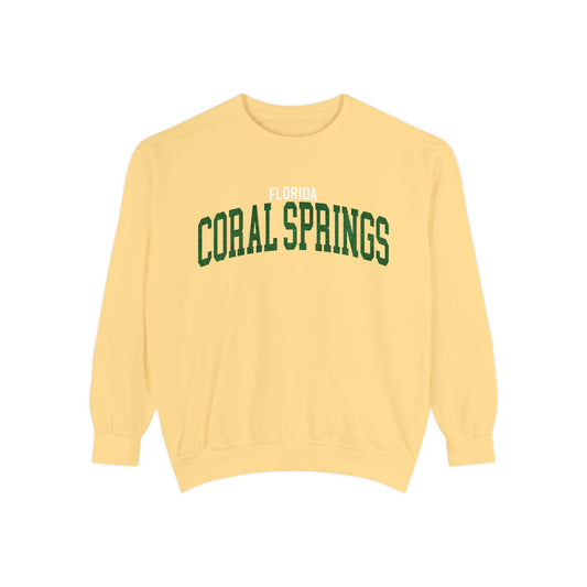 Coral Springs Florida Comfort Colors Sweatshirt