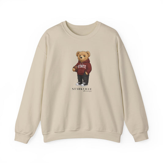 Starkville, Mississippi Teddy Bear Crewneck Sweatshirt