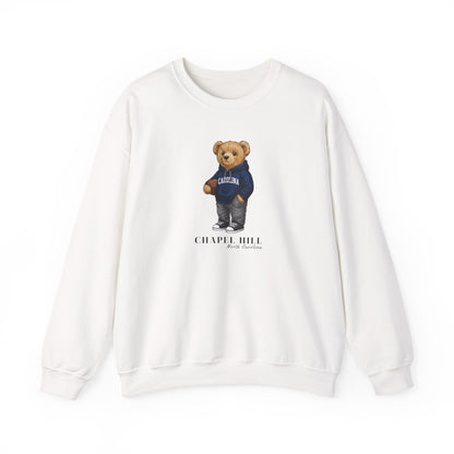 Chapel Hill North Carolina Teddy Bear Crewneck Sweatshirt
