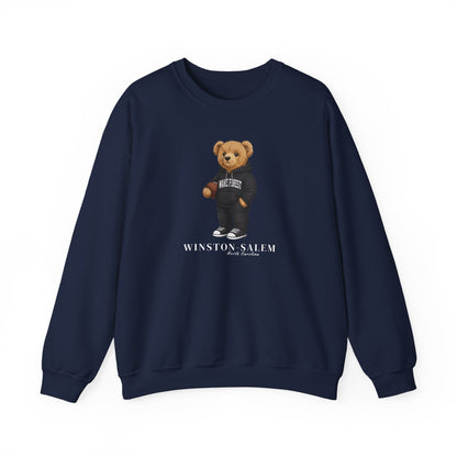 Winston-Salem, North Carolina Teddy Bear Crewneck Sweatshirt
