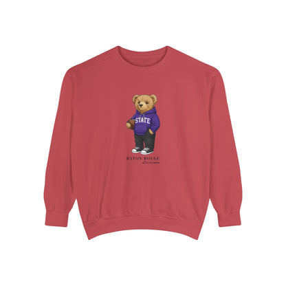 Baton Rouge, Louisiana Teddy Bear Comfort Colors Sweatshirt