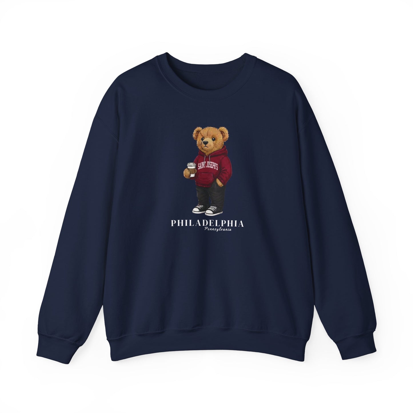 Philadelphia, Pennsylvania Teddy Bear Crewneck Sweatshirt