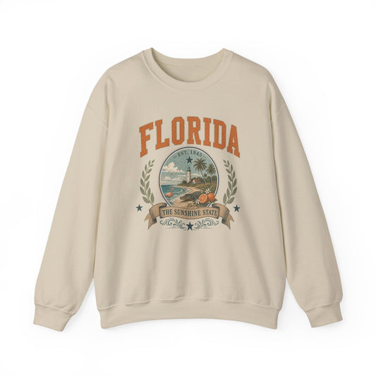 Vintage Florida - The Sunshine State Crewneck Sweatshirt