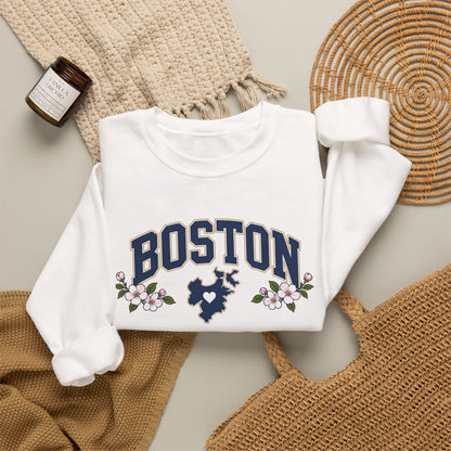 Boston Floral Sweatshirt
