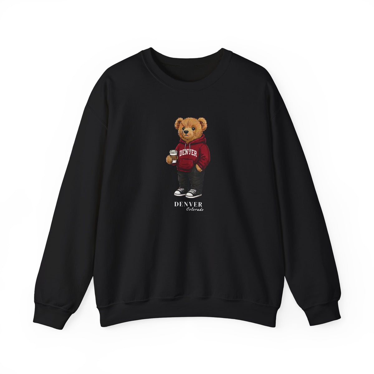 Denver, Colorado Teddy Bear Crewneck Sweatshirt
