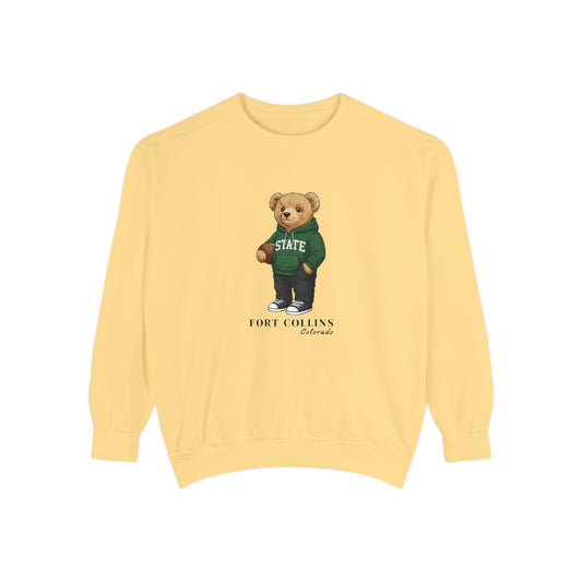 Fort Collins, Colorado Teddy Bear Comfort Colors Sweatshirt