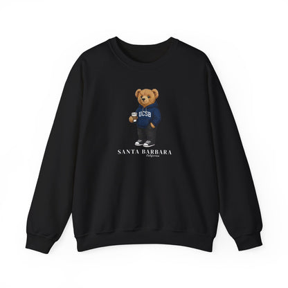Santa Barbara, California Teddy Bear Crewneck Sweatshirt