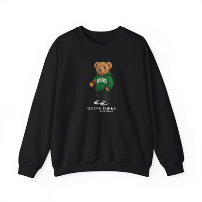 Grand Forks, North Dakota Teddy Bear Crewneck Sweatshirt