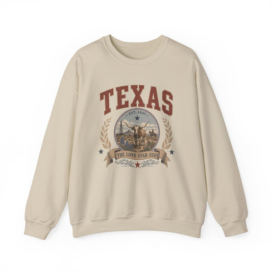 Vintage Texas - The Lone Star State Crewneck Sweatshirt