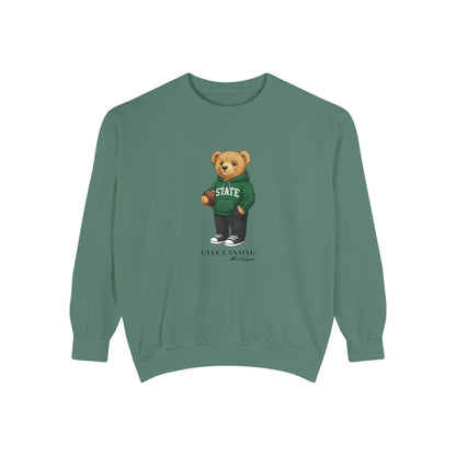 East Lansing, Michigan Teddy Bear Comfort Colors Sweatshirt