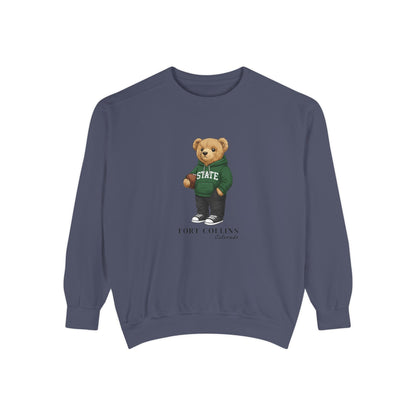 Fort Collins, Colorado Teddy Bear Comfort Colors Sweatshirt