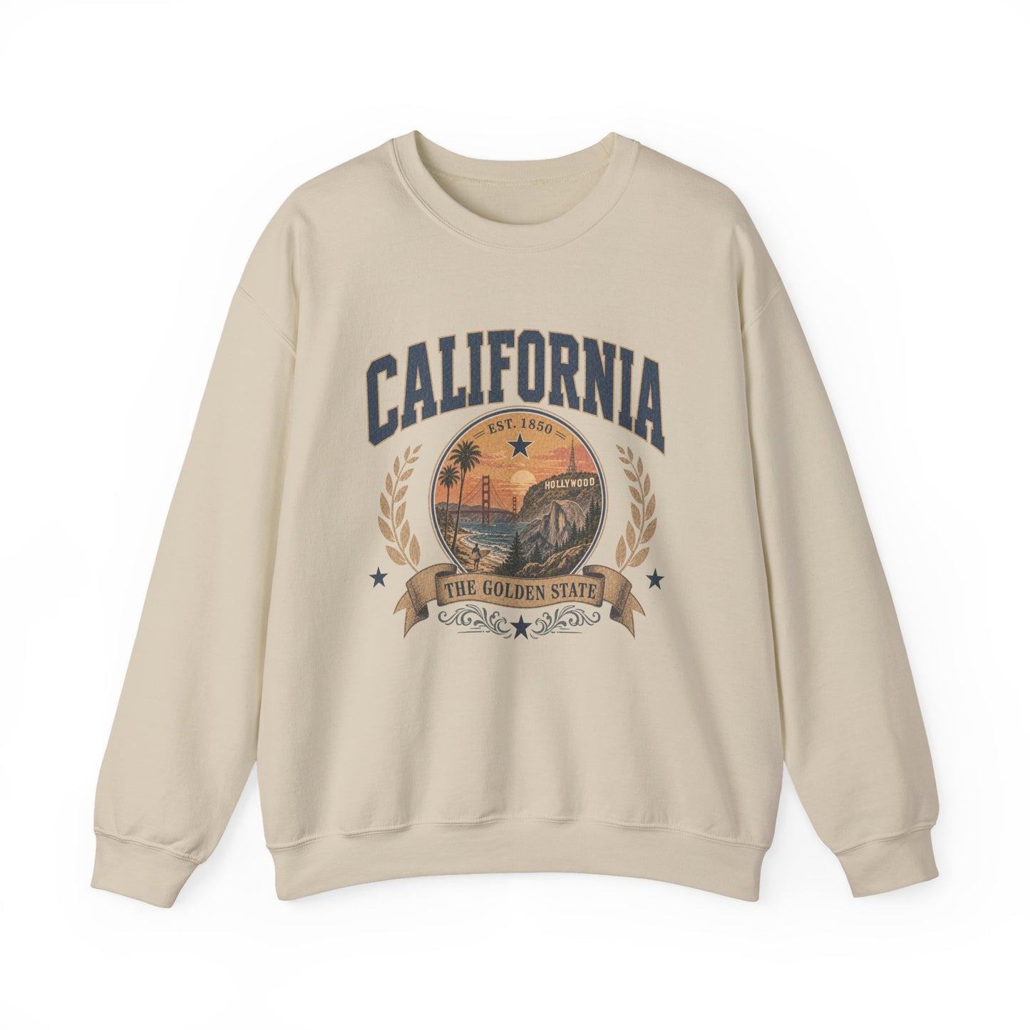 Vintage California - The Golden State Crewneck Sweatshirt