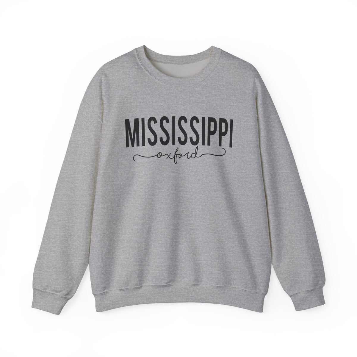 Mississippi, Oxford Crewneck Sweatshirt