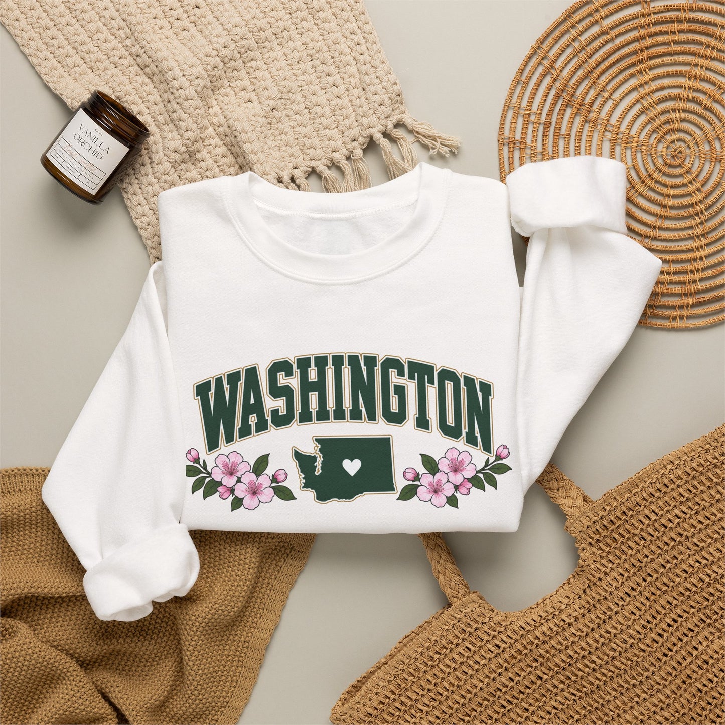 Washington Floral Sweatshirt