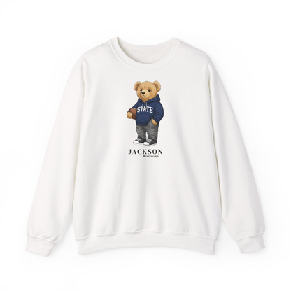Jackson, Mississippi Teddy Bear Crewneck Sweatshirt