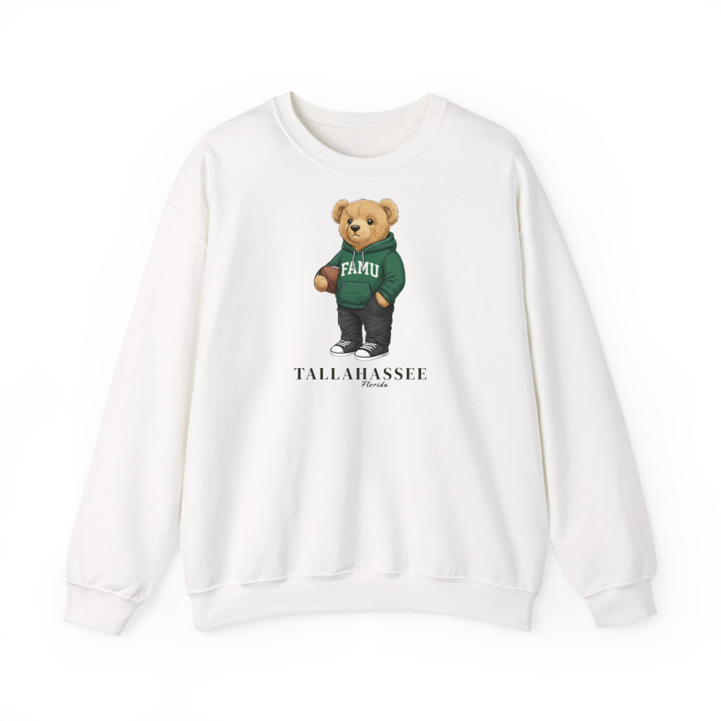 Tallahassee, Florida Teddy Bear Crewneck Sweatshirt