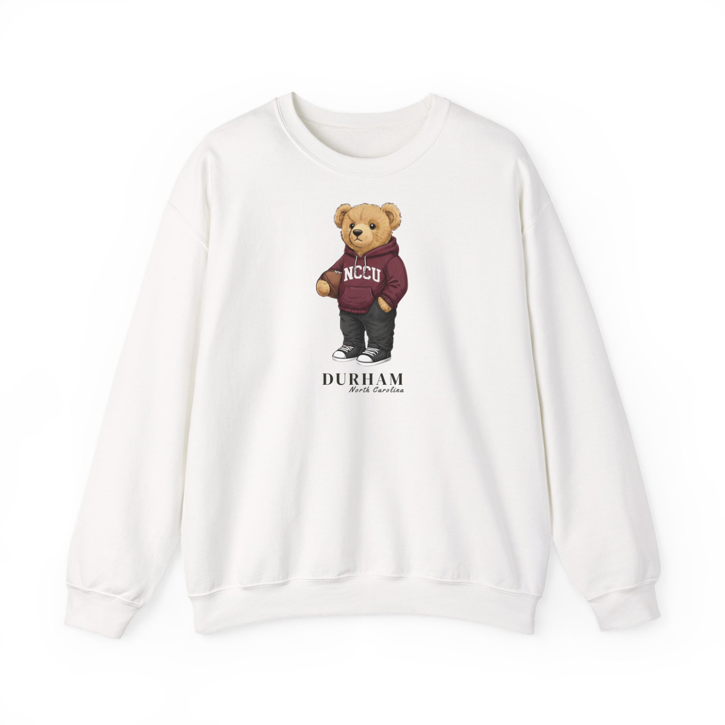 Durham, North Carolina Teddy Bear Crewneck Sweatshirt
