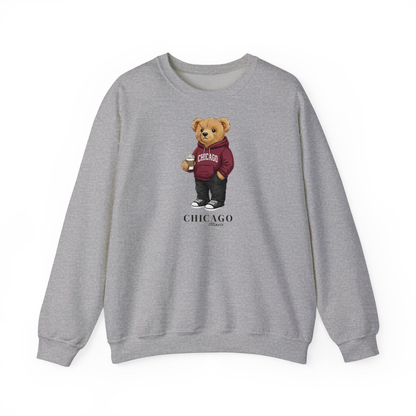 Chicago, Illinois Teddy Bear Crewneck Sweatshirt