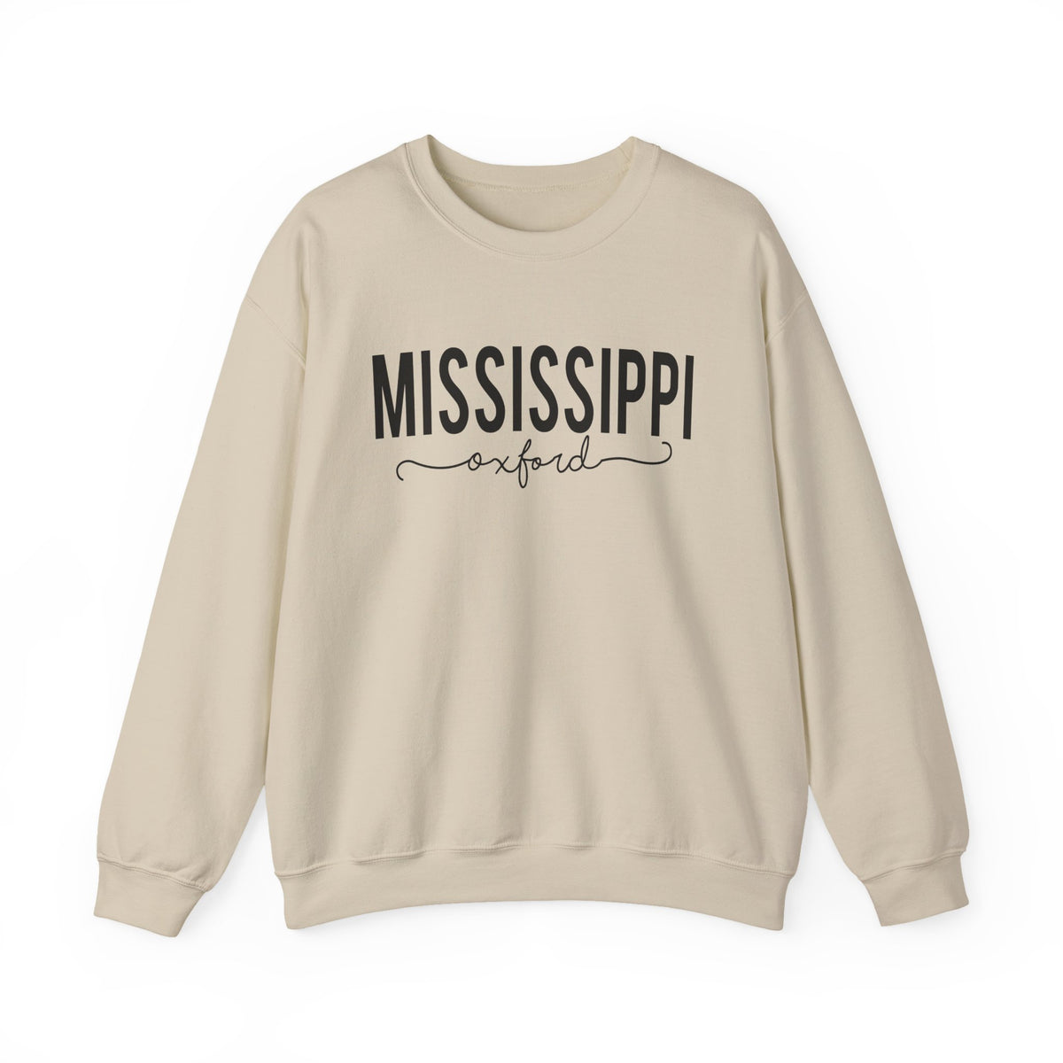 Mississippi, Oxford Crewneck Sweatshirt