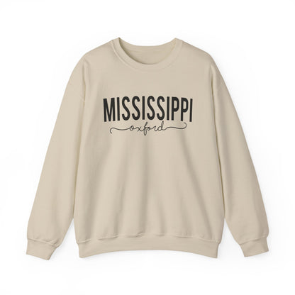 Mississippi, Oxford Crewneck Sweatshirt