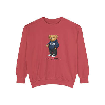 State College, Pennsylvania Teddy Bear Comfort Colors Sweatshirt