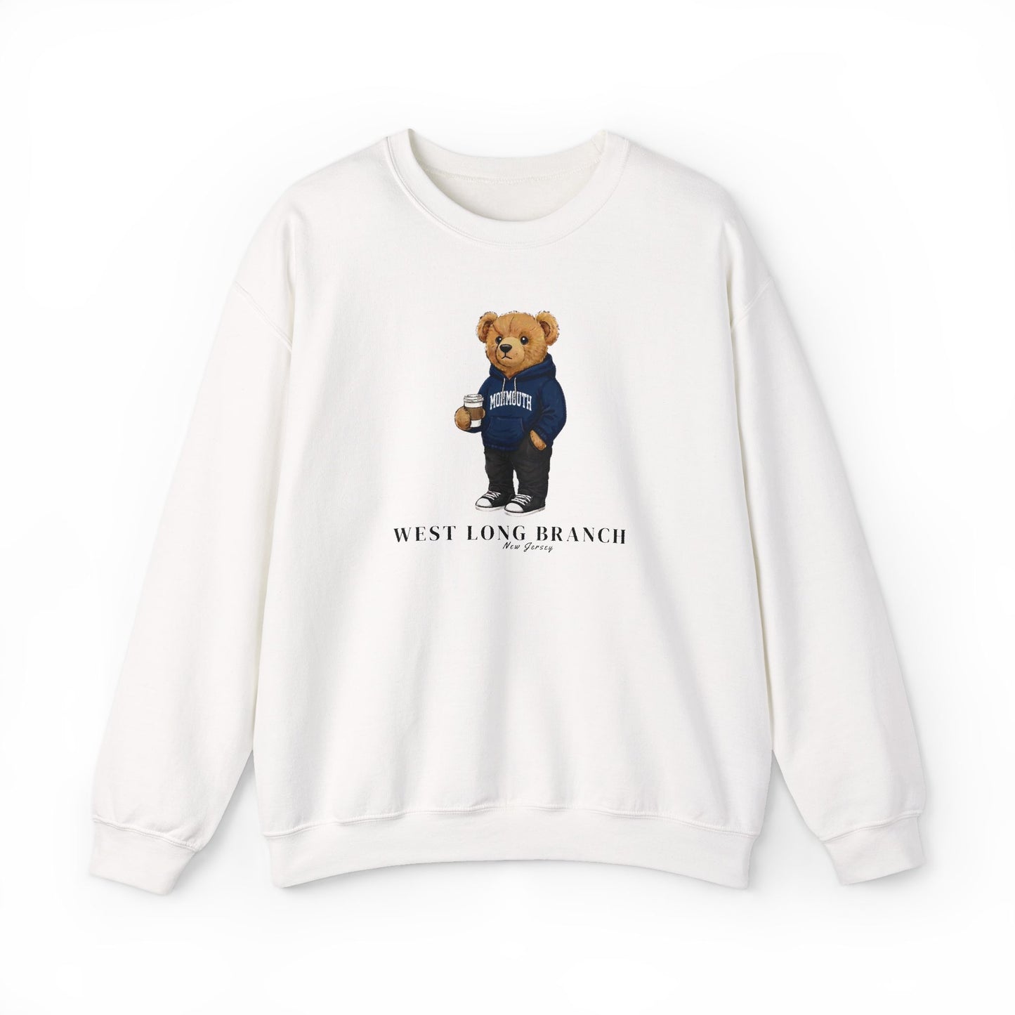 West Long Branch, New Jersey Teddy Bear Crewneck Sweatshirt