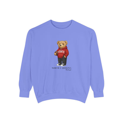 Raleigh, North Carolina Teddy Bear Comfort Colors Sweatshirt