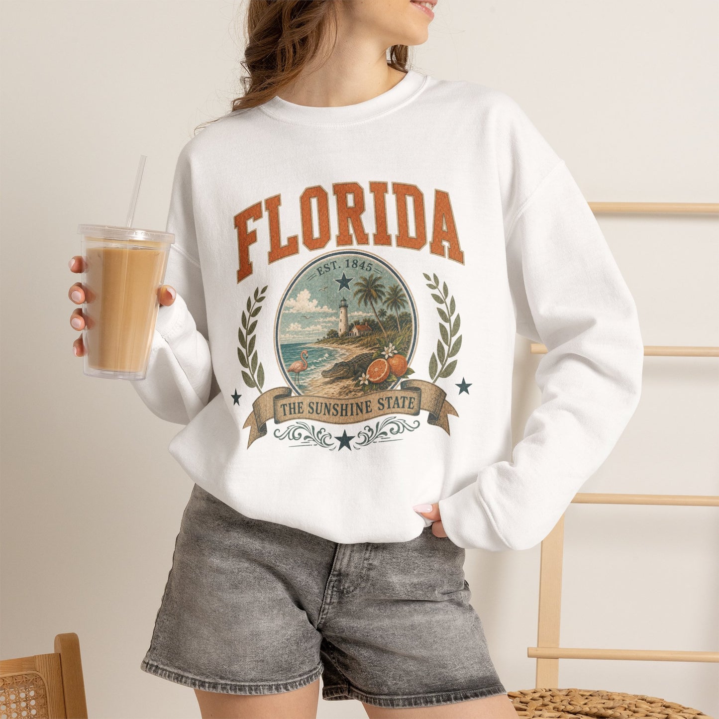 Vintage Florida - The Sunshine State Crewneck Sweatshirt